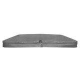 Cubierta gris para jacuzzi de 2,2m x 2,2m, con textura suave y resistente, ideal para proteger y mantener el agua limpia