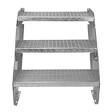 Escalera Galvanizada Ajustable de 3 Escalones– 600mm de Ancho
