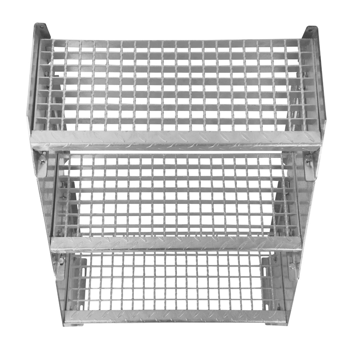 Escalera Galvanizada Ajustable de 3 Escalones– 600mm de Ancho