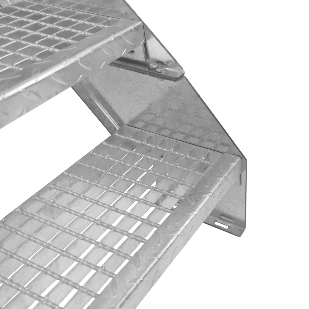 Escalera Galvanizada Ajustable de 3 Escalones– 600mm de Ancho