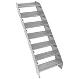 Escalera Galvanizada Ajustable de 7 Escalones – 600mm de Ancho