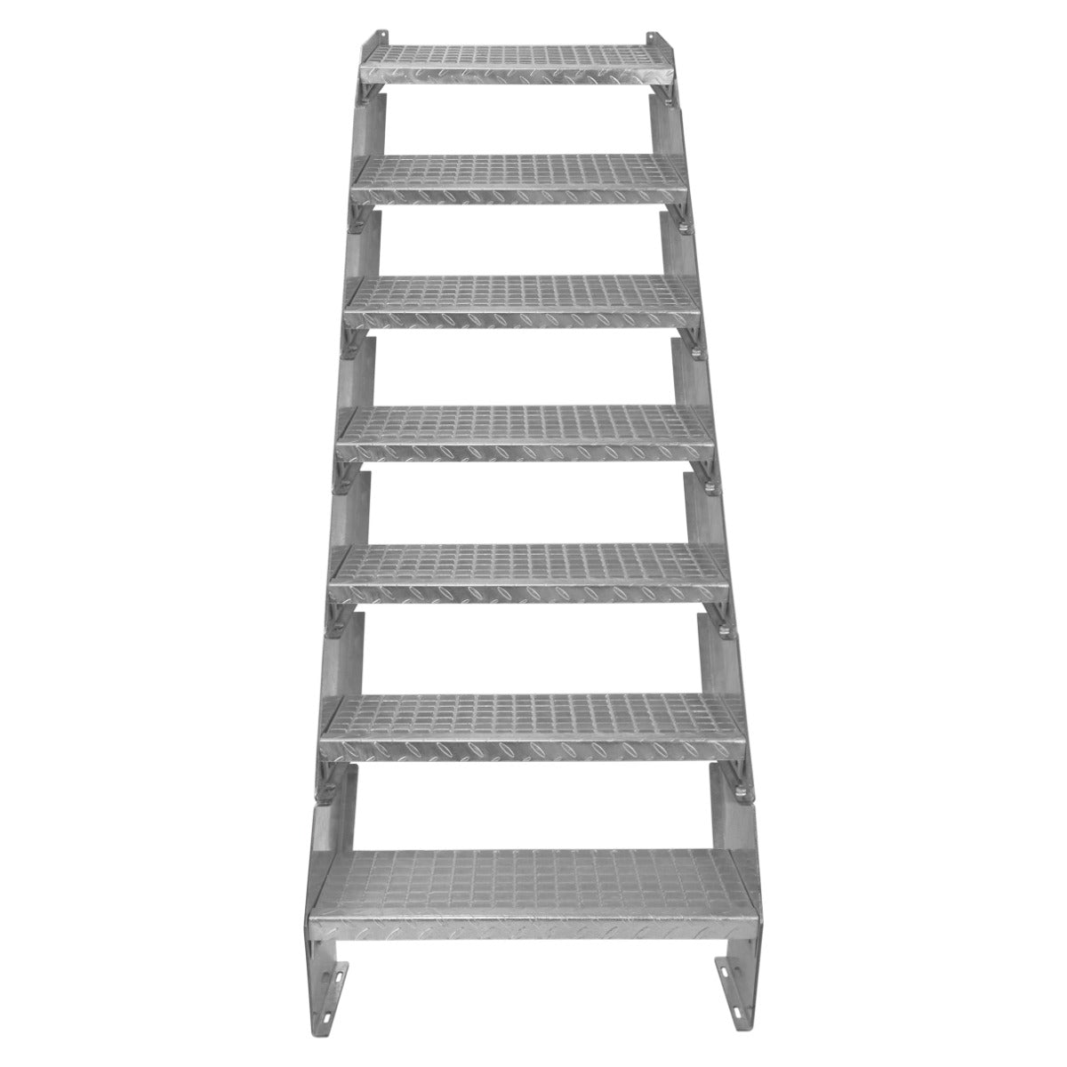 Escalera Galvanizada Ajustable de 7 Escalones – 600mm de Ancho