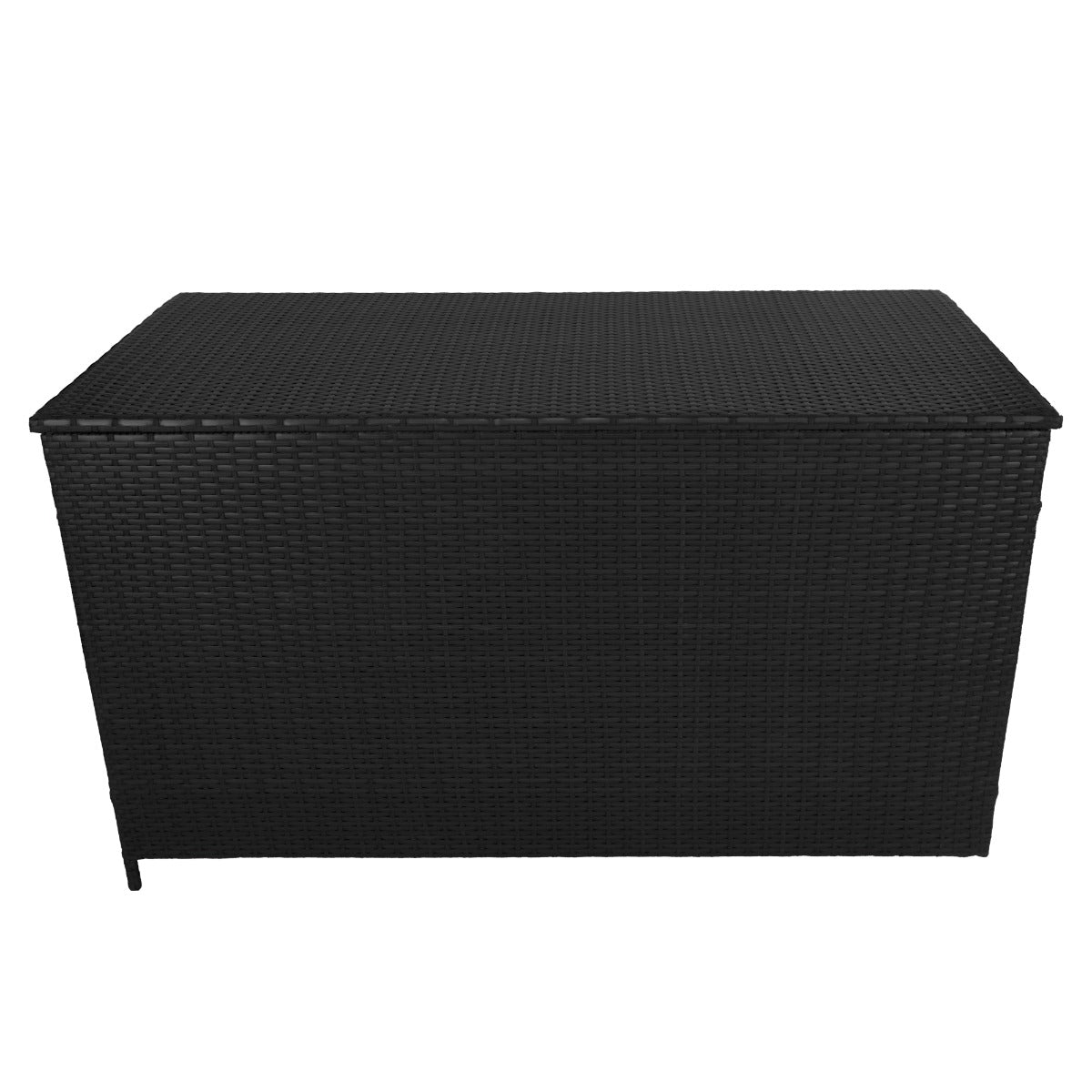 Caja de Almacenamiento para Exterior de Ratán - Negro