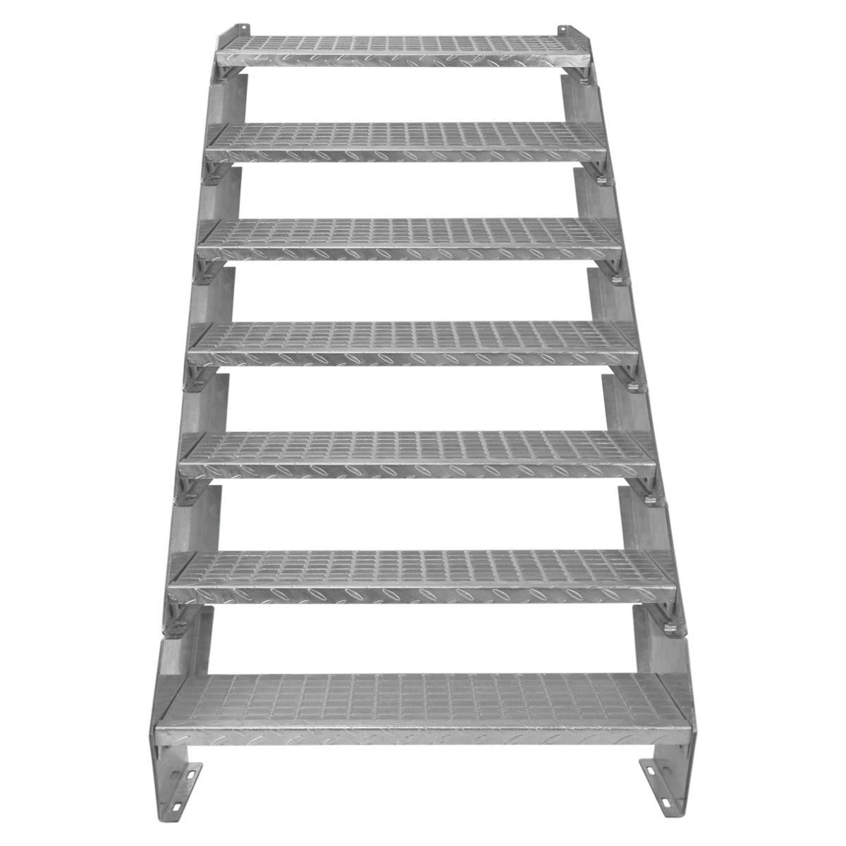 Escalera Galvanizada Ajustable de 7 Escalones– 900mm de Ancho