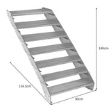 Escalera Galvanizada Ajustable de 7 Escalones– 900mm de Ancho