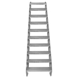 Escalera Galvanizada Ajustable de 10 Escalones– 600mm de Ancho