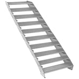 Escalera Galvanizada Ajustable de 10 Escalones– 900mm de Ancho