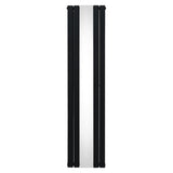 Radiador Plano con Espejo - 1800 mm x 425 mm - Negro