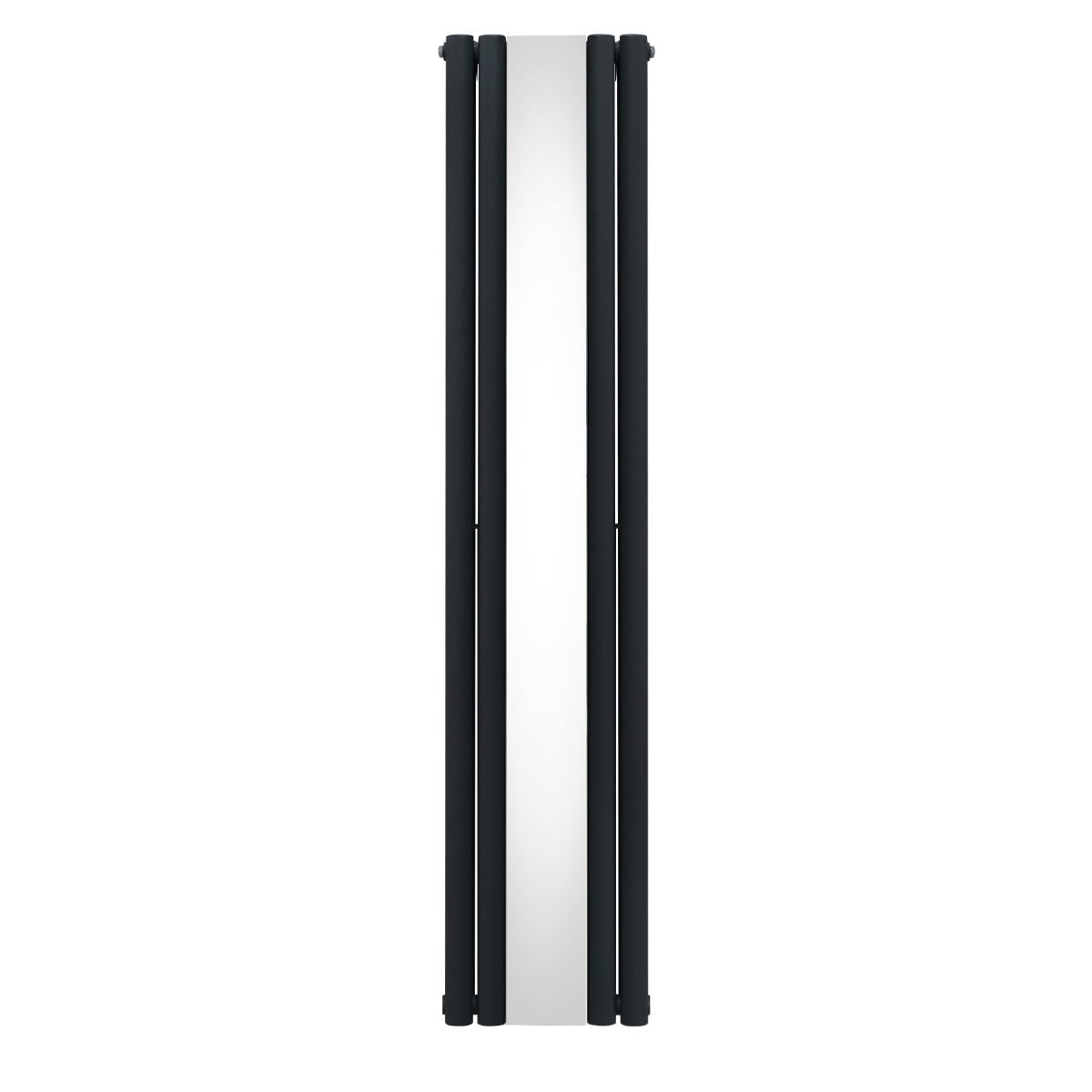 Radiador de Columna Ovalada con Espejo - 1800 mm x 380 mm - Gris Antracita