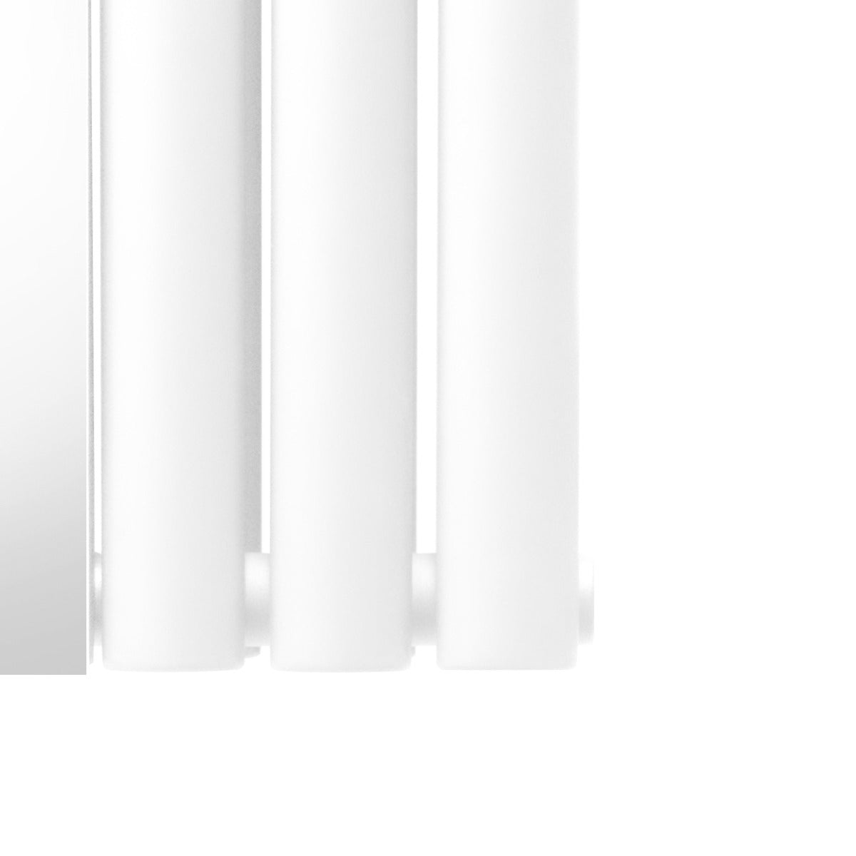 Radiador de Columna Ovalada con Espejo - 1800 mm x 380 mm - Blanco