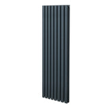 Radiador De Columna Ovalada - 1600mm x 480mm - Gris Antracita