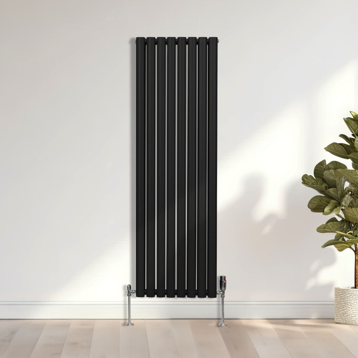 Radiador De Columna Ovalada - 1600mm x 480mm - Negro