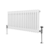 Radiador Tradicional Horizontal de 2 columnas - 300 x 832 mm - Blanco