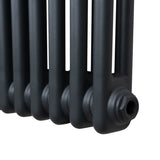 Radiador Tradicional Horizontal de 2 columnas - 600 x 832 mm - Gris Antracita