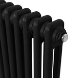 Radiador Tradicional Horizontal de 2 columnas - 600 x 1192mm - Negro