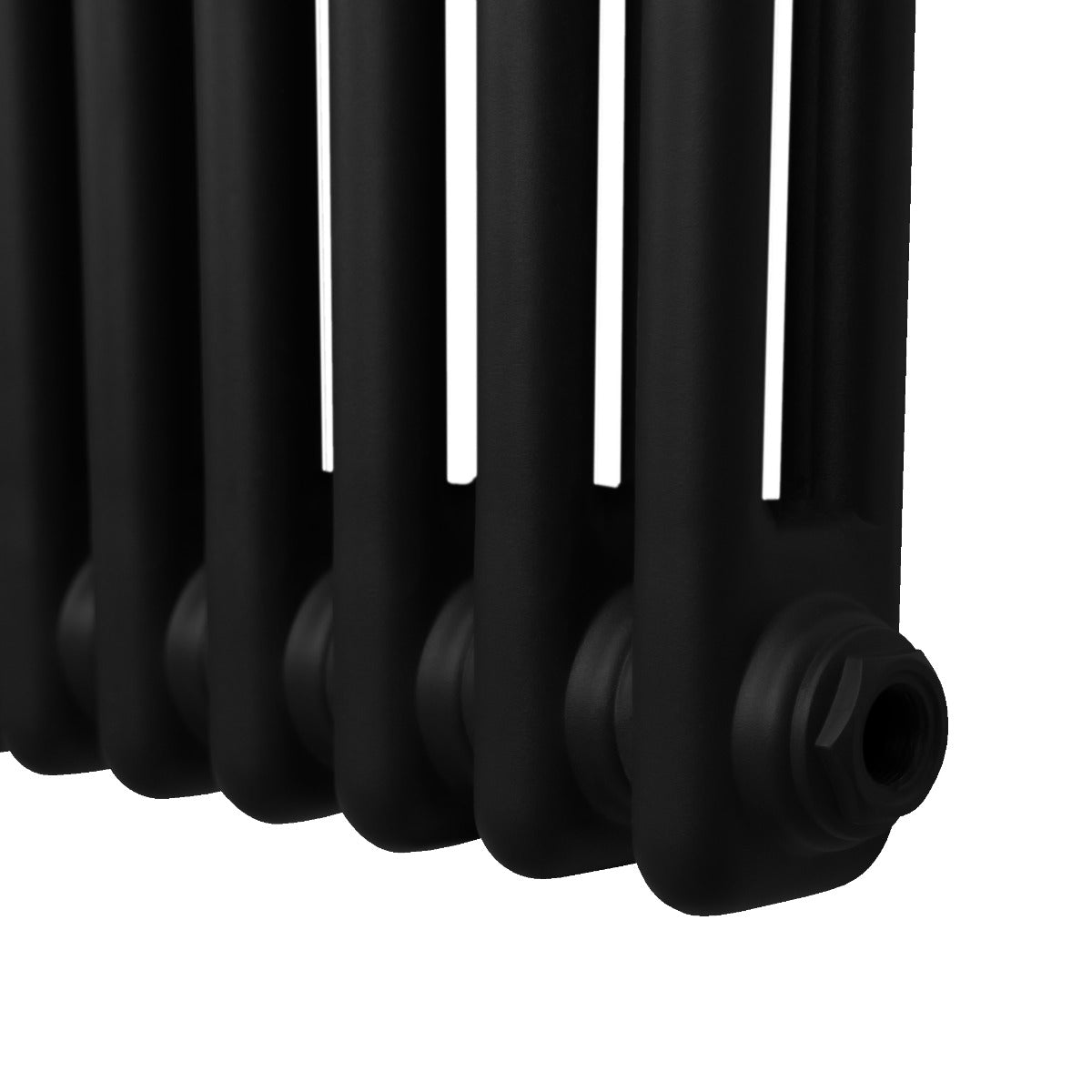 Radiador Tradicional Horizontal de 2 columnas - 600 x 1192mm - Negro