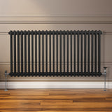 Radiador Tradicional Horizontal de 2 columnas - 600 x 1192mm - Negro