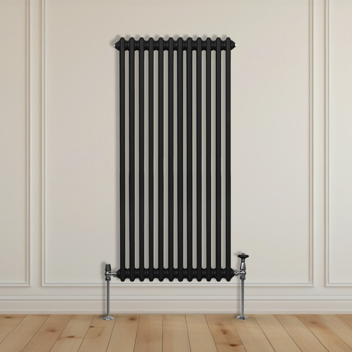 Radiador Tradicional Vertical de 2 columnas - 1500x 562mm - Negro