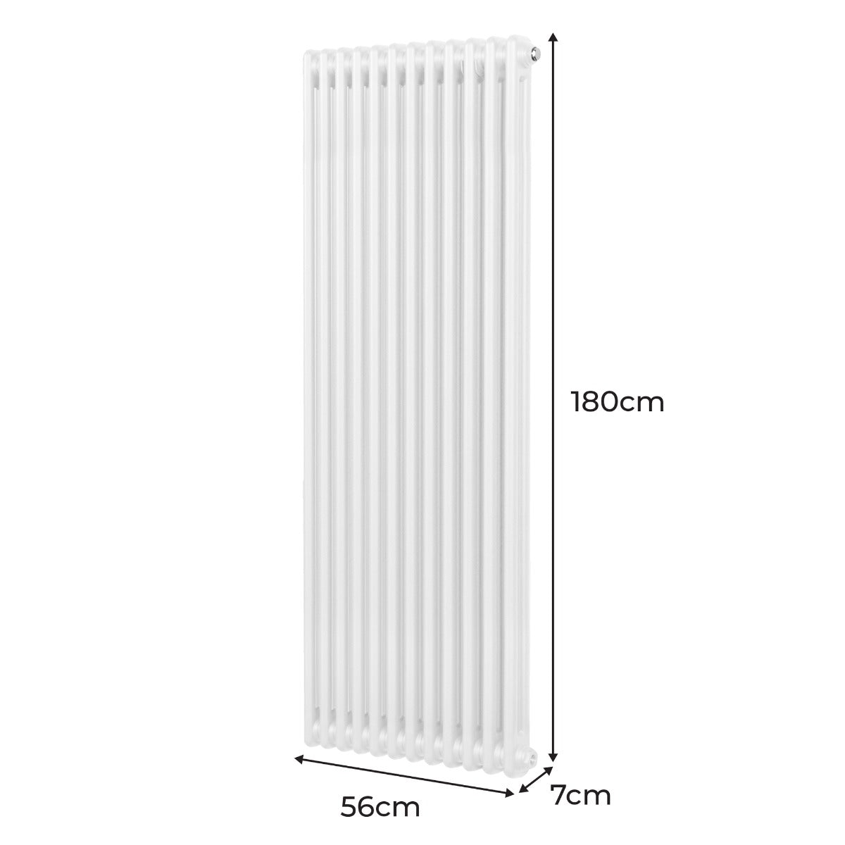 Radiador Tradicional Vertical de 2 columnas - 1800x562mm - Blanco