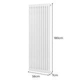 Radiador Tradicional Vertical de 2 columnas - 1800x562mm - Blanco