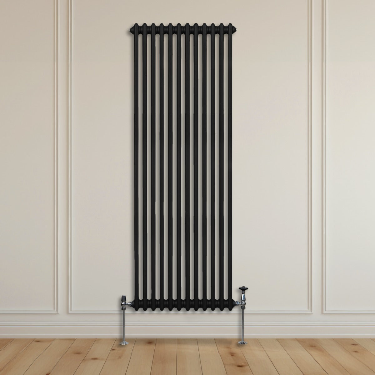 Radiador Tradicional Vertical de 2 columnas - 1800 x 562mm - Negro