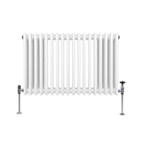 Radiador Tradicional Horizontal de 3 Columnas - 600 x 832mm - Blanco