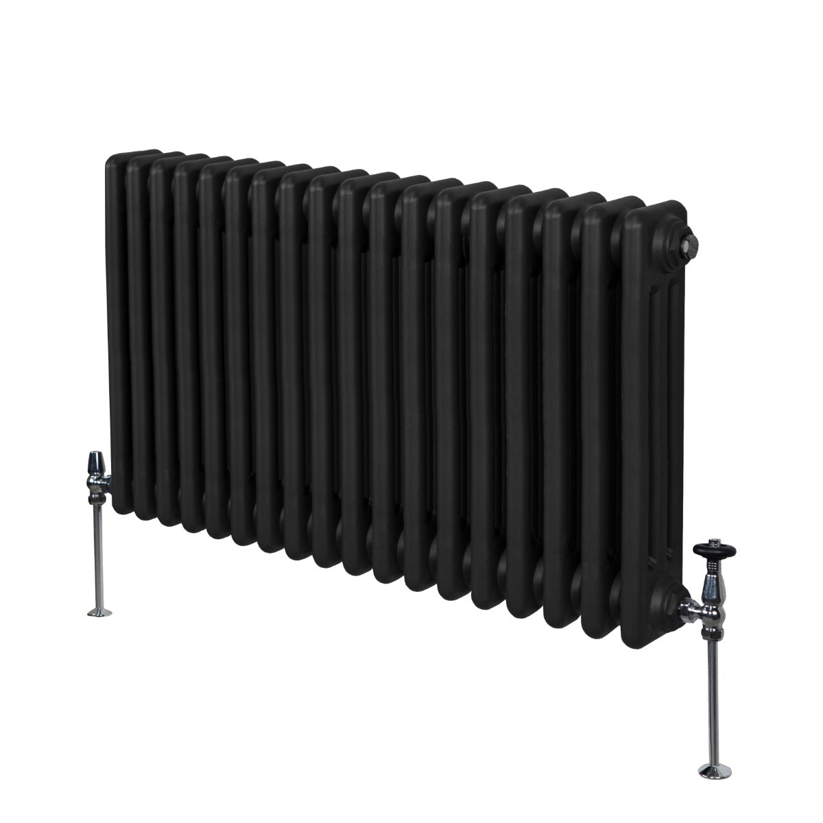 Radiador Tradicional Horizontal de 3 Columnas - 600 x 832mm - Negro