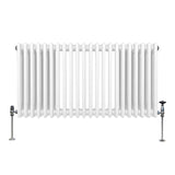 Radiador Tradicional Horizontal de 3 Columnas - 600x 1012mm - Blanco