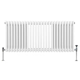 Radiador Tradicional Horizontal de 3 Columnas - 600x 1192mm - Blanco