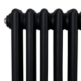 Radiador Tradicional Horizontal de 3 Columnas - 600x 1192mm - Negro