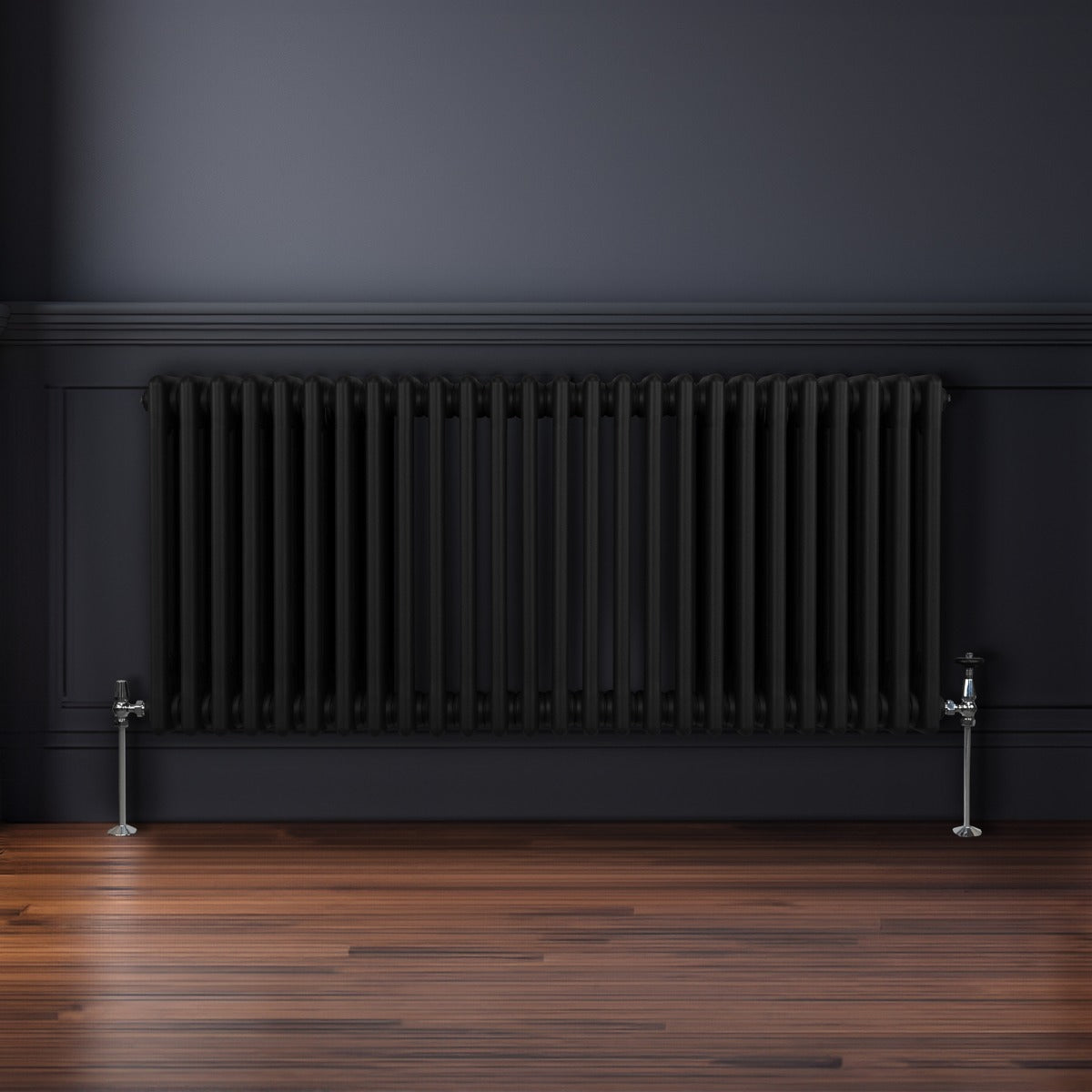 Radiador Tradicional Horizontal de 3 Columnas - 600x 1192mm - Negro