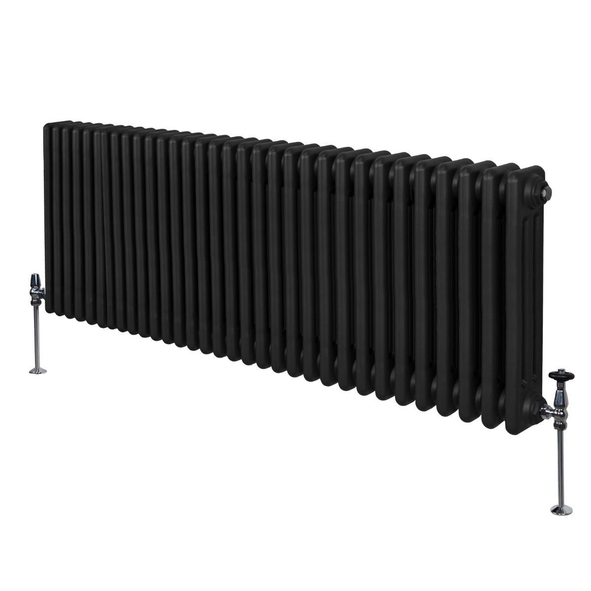 Radiador Tradicional Horizontal de 3 Columnas - 600x 1462mm - Negro