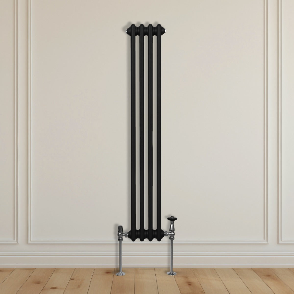 Radiador Tradicional Vertical de 3 columnas – 1500 x 202mm - Negro