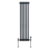 Radiador Tradicional Vertical de 3 columnas – 1500 x 292mm - Gris Antracita