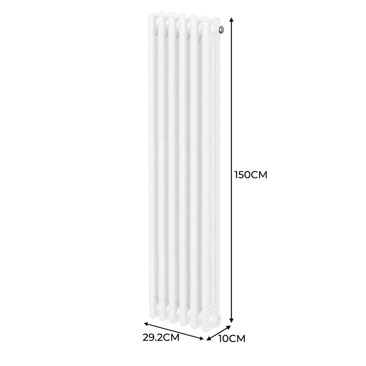 Radiador Tradicional Vertical de 3 columnas – 1500 x 292mm - Blanco