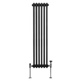 Radiador Tradicional Vertical de 3 columnas – 1500 x 292mm - Negro