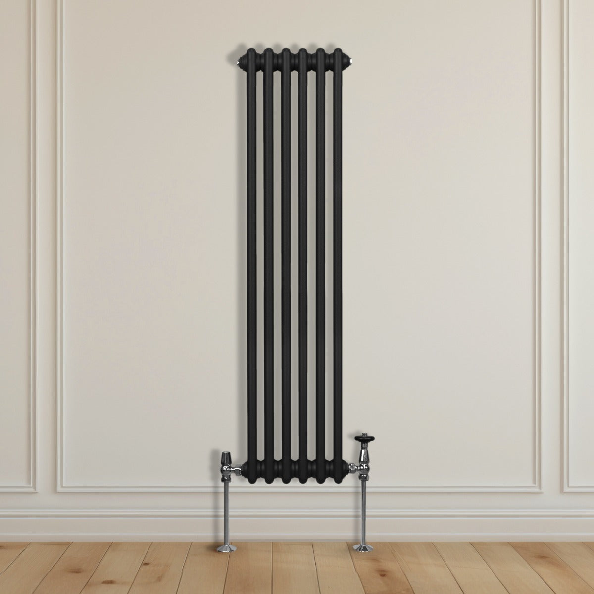 Radiador Tradicional Vertical de 3 columnas – 1500 x 292mm - Negro