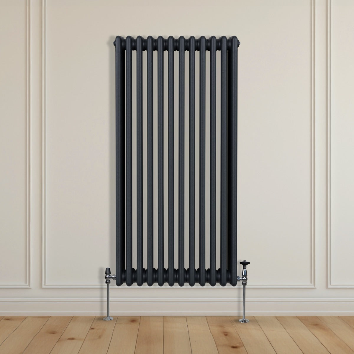 Radiador Tradicional Vertical de 3 columnas – 1500 x 562mm - Gris Antracita