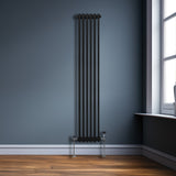 Radiador Tradicional Vertical de 3 columnas – 1800 x 292mm - Negro