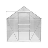 Invernadero de policarbonato de 1,83 m x 2,44 m (plata)