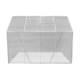 Invernadero de policarbonato de 1,83 m x 2,44 m (plata)