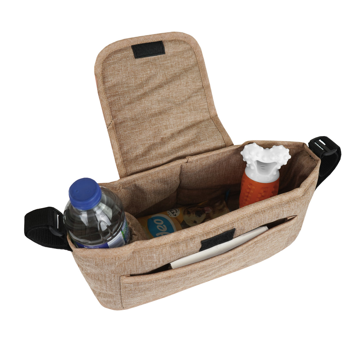 Bolsa caddy organizador para cochecito de mascotas - Beige