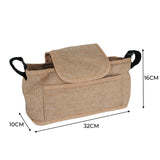 Bolsa caddy organizador para cochecito de mascotas - Beige