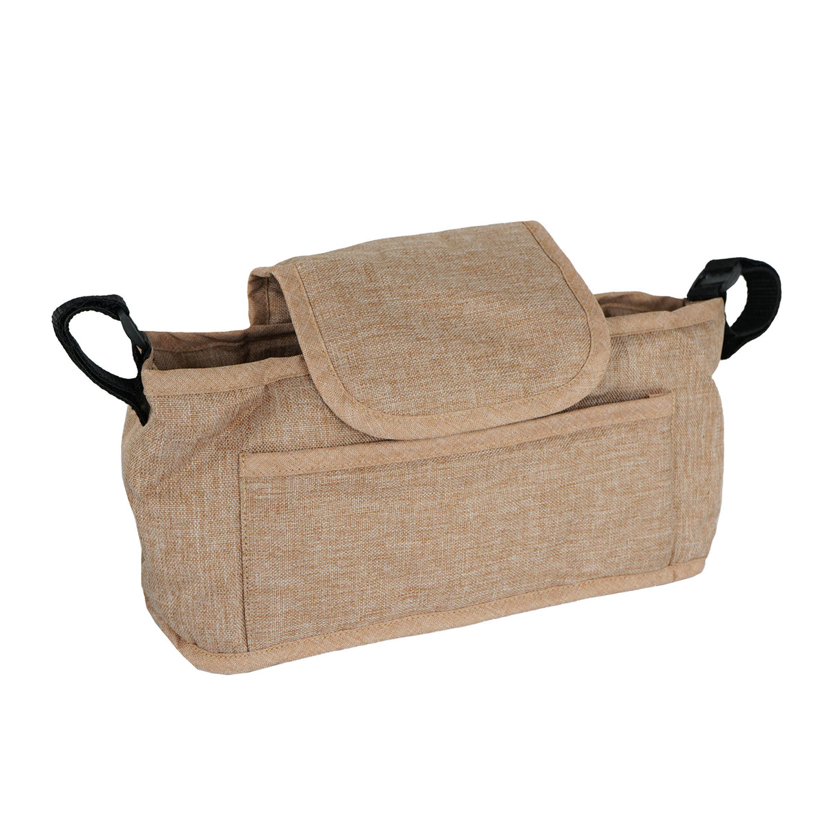 Cochecito para Mascotas con Cubierta de lluvia y Bolsa de Almacenamiento - Beige