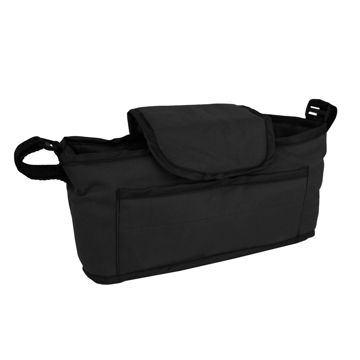 Bolsa caddy organizador para cochecito de mascotas - Negro