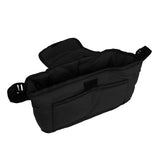 Bolsa caddy organizador para cochecito de mascotas - Negro