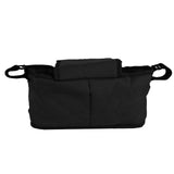 Bolsa caddy organizador para cochecito de mascotas - Negro