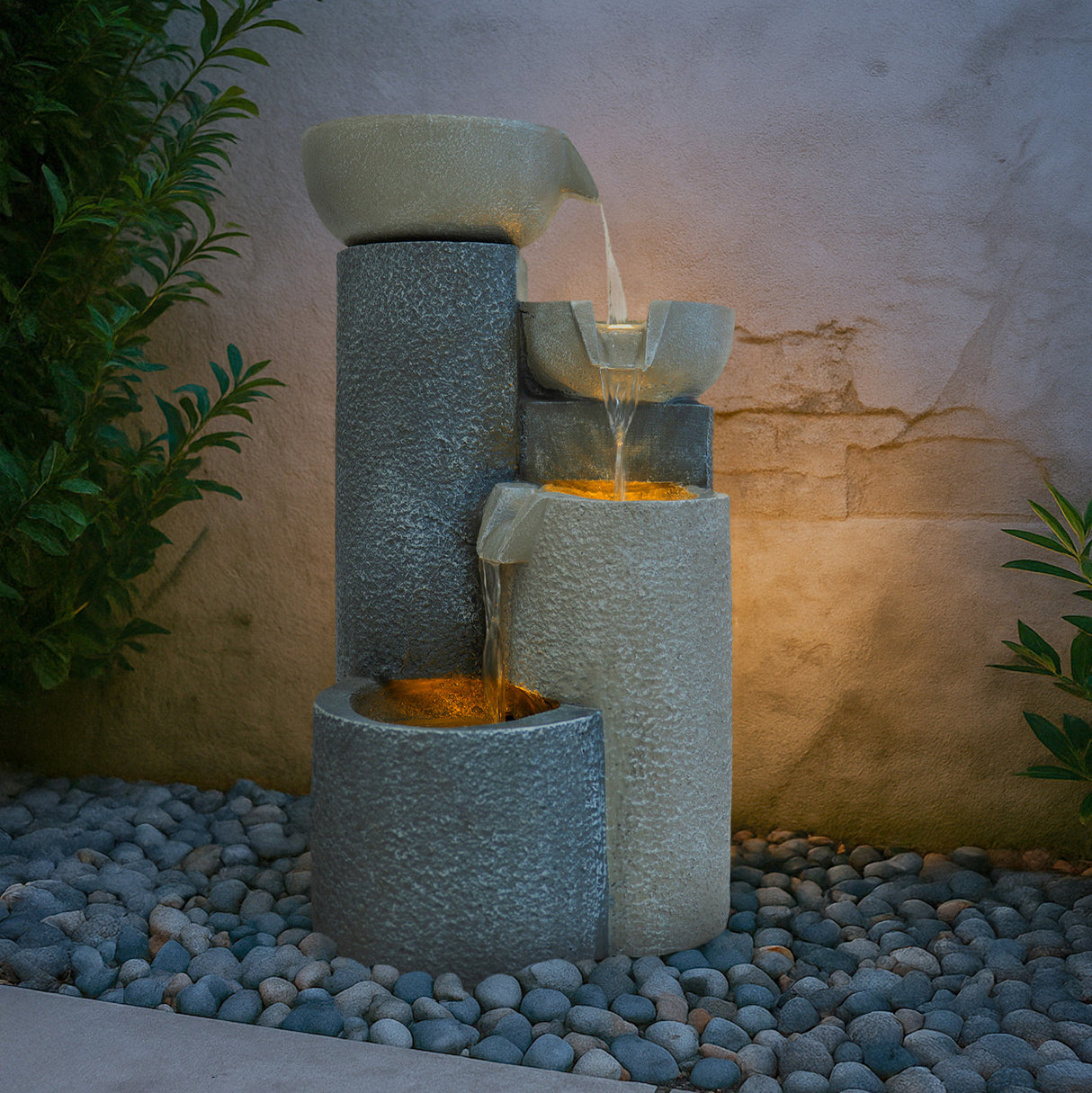 Fuente de Agua de Jardín "Tranquil Tiers"