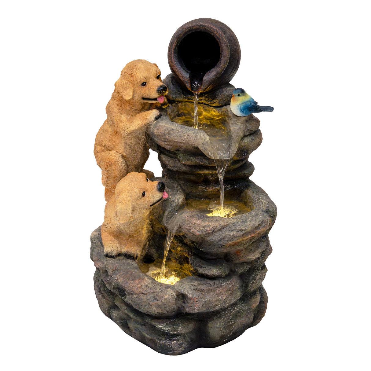 Fuente de Agua de Jardín "Canine Creek"
