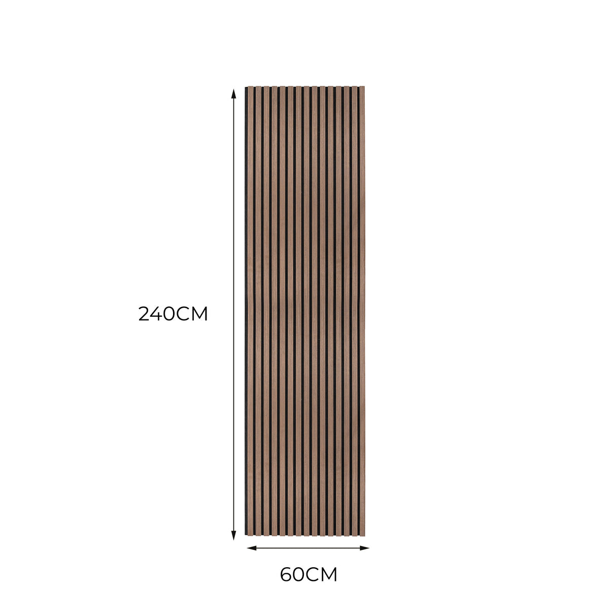 Paneles acústicos de pared - Nogal Oscuro x 2 unidades